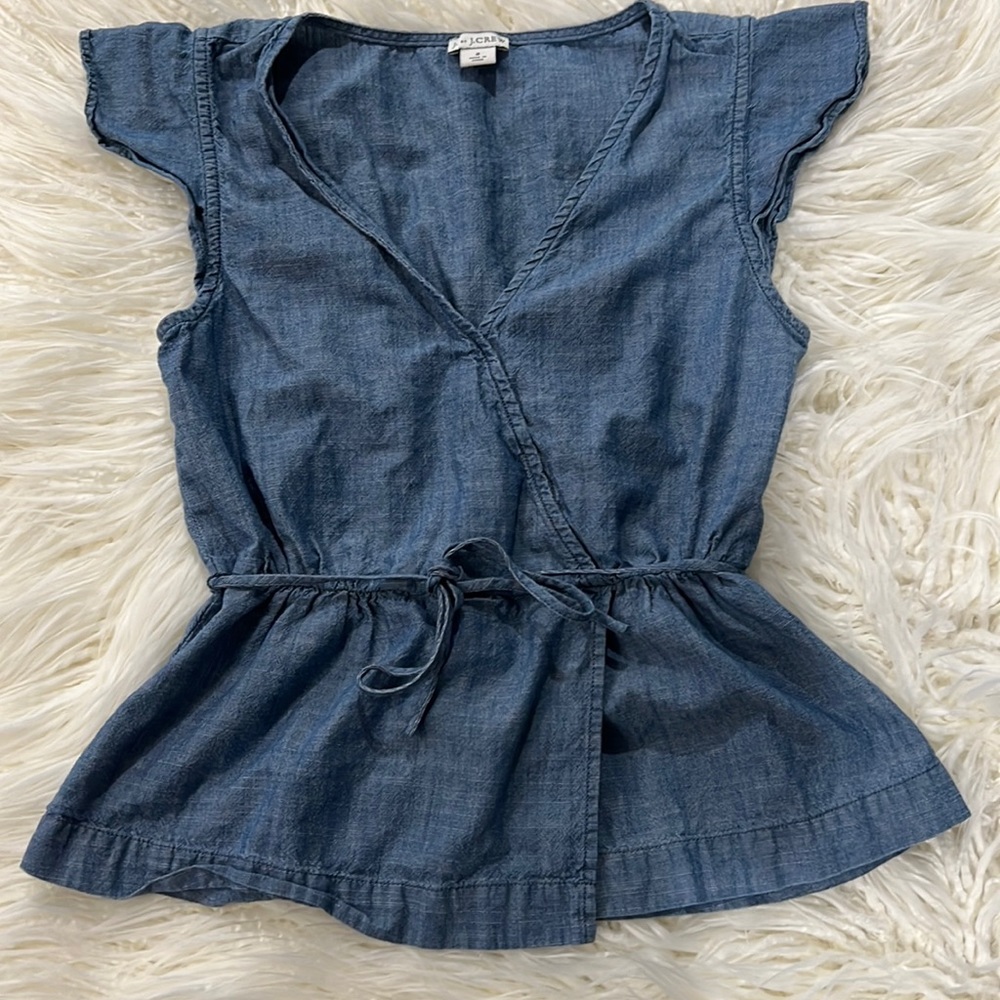 J. By J. Crew Blouse Blue Size 2